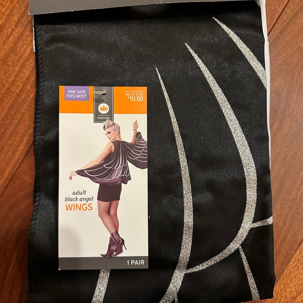 Target Black and Silver Angel Wings Scarf